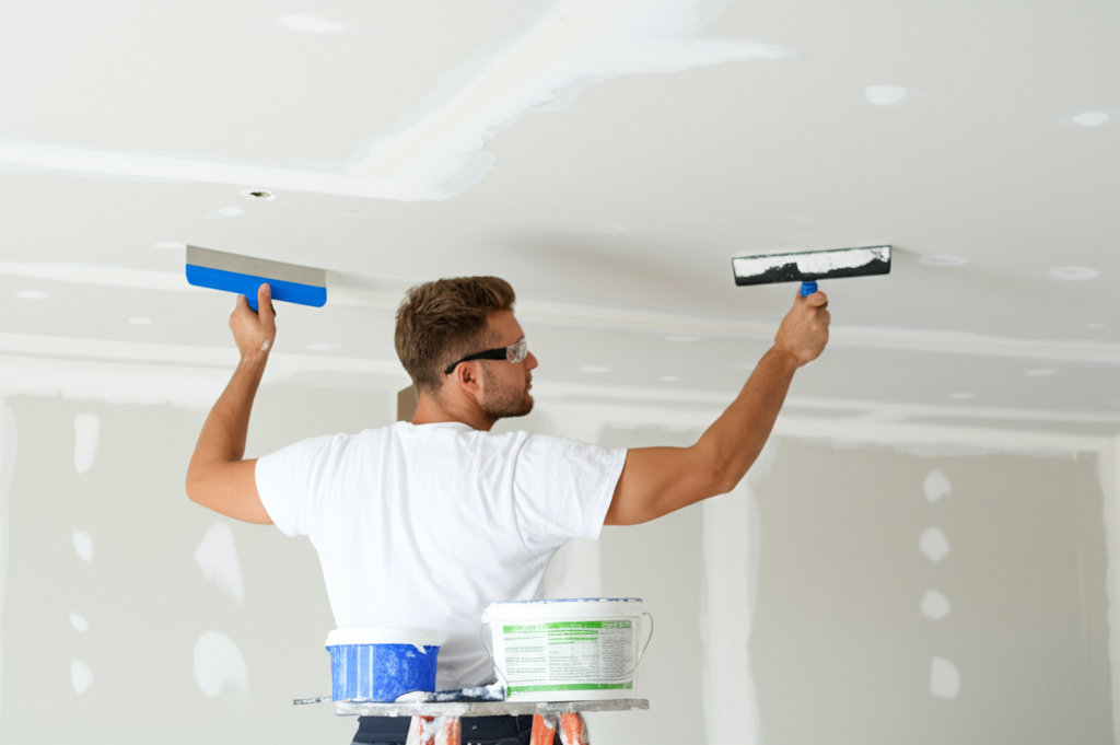 Professional repairing ceiling